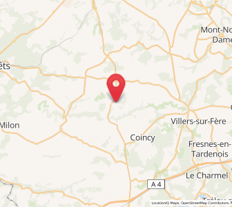 Map of Oulchy-le-Château, Hauts-de-France