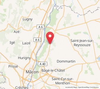 Map of Ozan, Auvergne-Rhône-Alpes