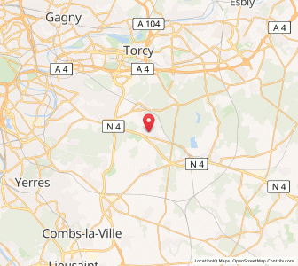 Map of Ozoir-la-Ferrière, Île-de-France