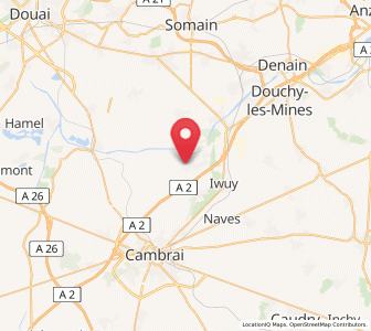 Map of Paillencourt, Hauts-de-France