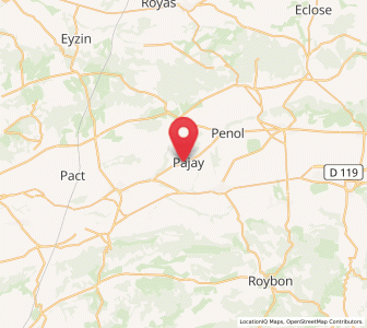 Map of Pajay, Auvergne-Rhône-Alpes