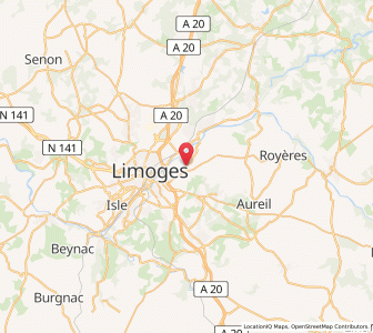 Map of Panazol, Nouvelle-Aquitaine