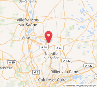 Map of Parcieux, Auvergne-Rhône-Alpes