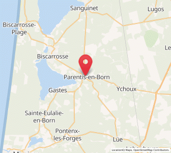 Map of Parentis-en-Born, Nouvelle-Aquitaine