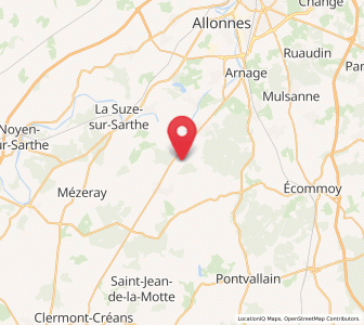 Map of Parigné-le-Pôlin, Pays de la Loire