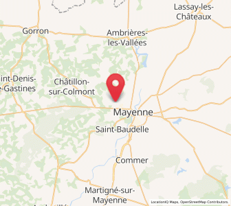 Map of Parigné-sur-Braye, Pays de la Loire