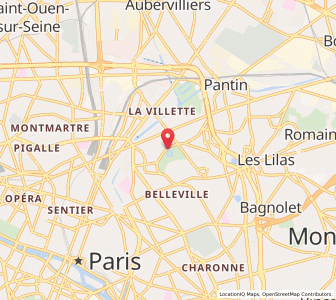 Map of Paris 19