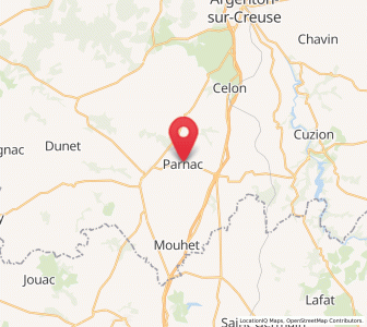 Map of Parnac, Centre