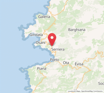 Map of Partinello, Corsica