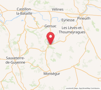 Map of Pellegrue, Nouvelle-Aquitaine