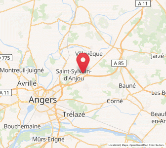 Map of Pellouailles-les-Vignes, Pays de la Loire