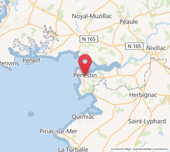 Map of Pénestin, Brittany