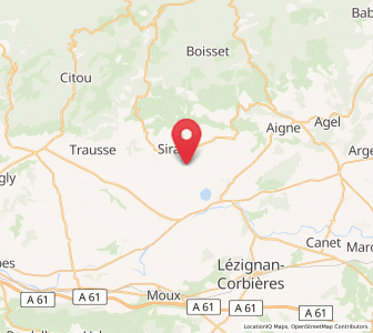 Map of Pépieux, Occitanie