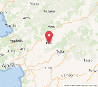 Map of Peri, Corsica