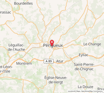 Map of Périgueux, Nouvelle-Aquitaine
