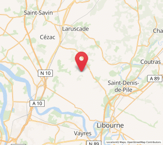 Map of Périssac, Nouvelle-Aquitaine