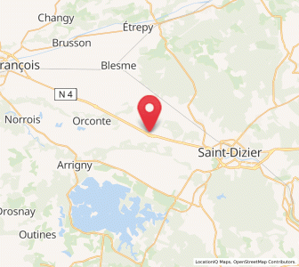 Map of Perthes, Grand Est