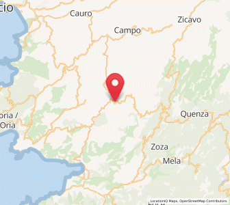 Map of Petreto, Corsica