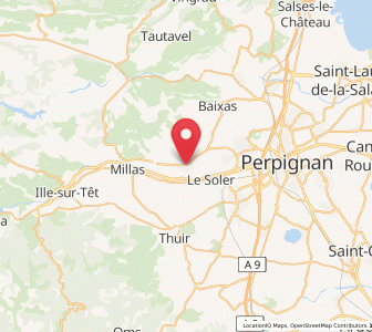 Map of Pézilla-la-Rivière, Occitanie
