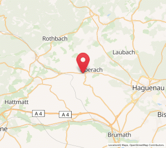 Map of Pfaffenhoffen, Grand Est