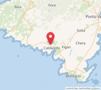 Map of Pianottoli-Caldarello, Corsica