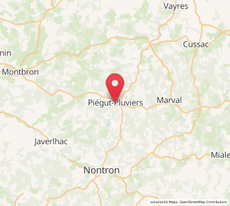 Map of Piégut-Pluviers, Nouvelle-Aquitaine