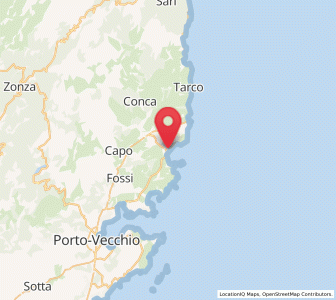 Map of Pinarellu, Corsica
