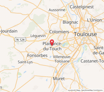 Map of Plaisance-du-Touch, Occitanie