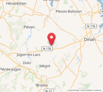 Map of Plélan-le-Petit, Brittany