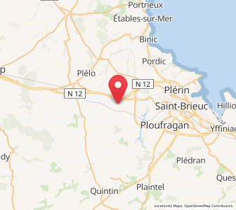 Map of Plerneuf, Brittany