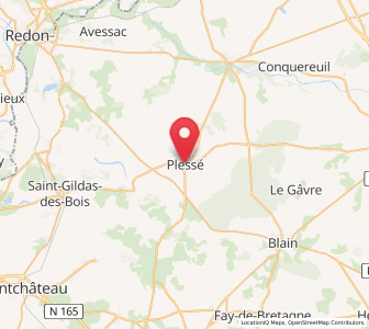 Map of Plessé, Pays de la Loire