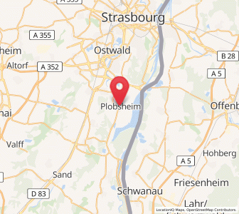 Map of Plobsheim, Grand Est