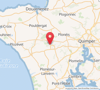 Map of Plogastel-Saint-Germain, Brittany