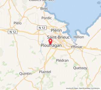 Map of Ploufragan, Brittany