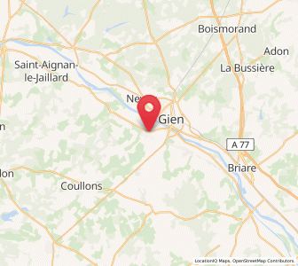 Map of Poilly-lez-Gien, Centre