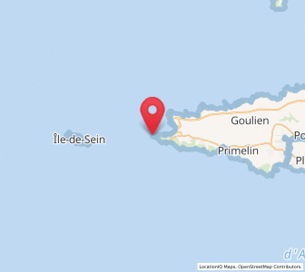 Map of Pointe du Raz, Brittany