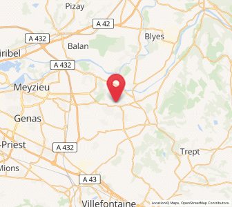 Map of Pont-de-Chéruy, Auvergne-Rhône-Alpes
