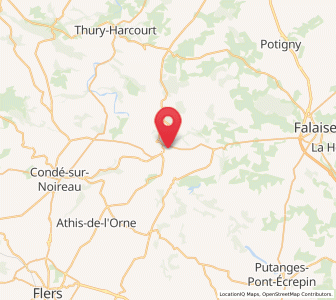 Map of Pont-d'Ouilly, Normandy