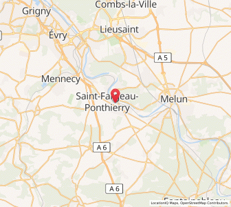 Map of Ponthierry, Île-de-France