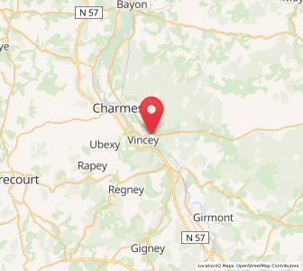 Map of Portieux, Grand Est