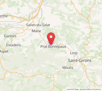 Map of Prat-Bonrepaux, Occitanie