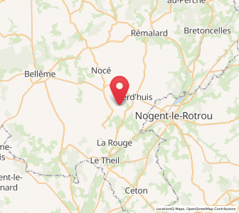 Map of Préaux-du-Perche, Normandy