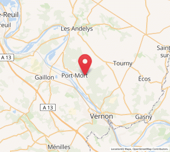 Map of Pressagny-le-Val, Normandy