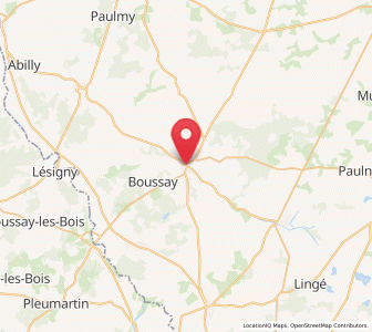 Map of Preuilly-sur-Claise, Centre