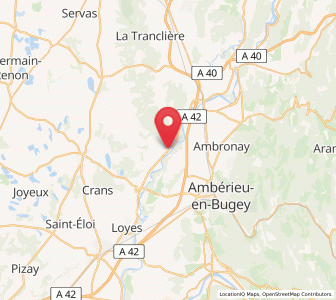 Map of Priay, Auvergne-Rhône-Alpes