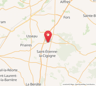 Map of Prissé-la-Charrière, Nouvelle-Aquitaine