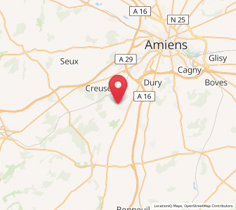 Map of Prouzel, Hauts-de-France