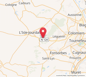 Map of Pujaudran, Occitanie