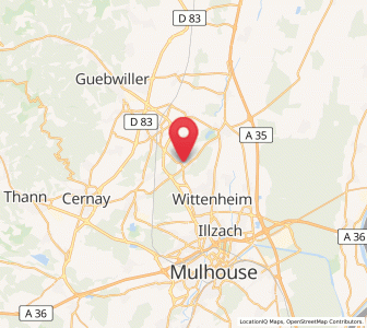 Map of Pulversheim, Grand Est