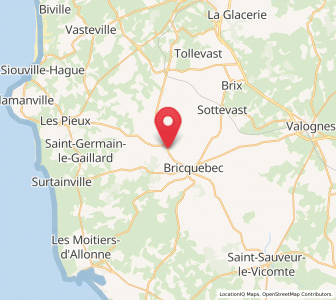 Map of Quettetot, Normandy
